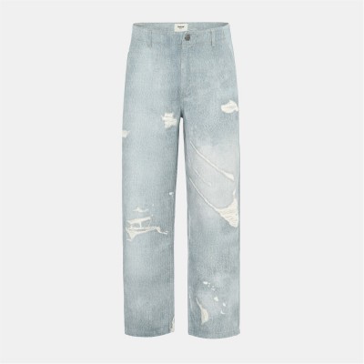 мъжки,дънки,мъжки,дънки,firetrap,print,jeans,mens,blue,distressed