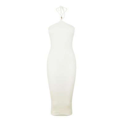 рокля,дамски,поли,и,рокли,amiri,knitted,midi,dress,white