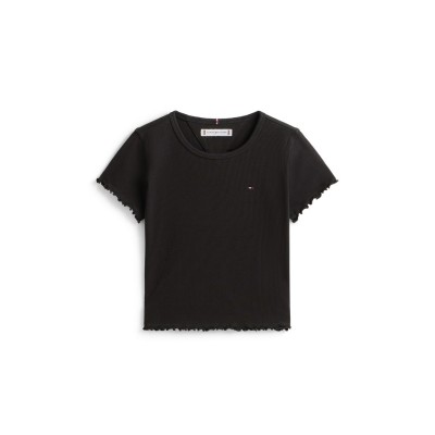 детски,3/4,панталони,детски,облекла,tommy,hilfiger,tommy,essential,rib,jn61,black,bds