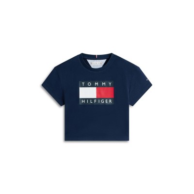 тениска,детски,3/4,панталони,детски,облекла,tommy,hilfiger,tommy,heritage,tee,jn61,night,navy,c1g
