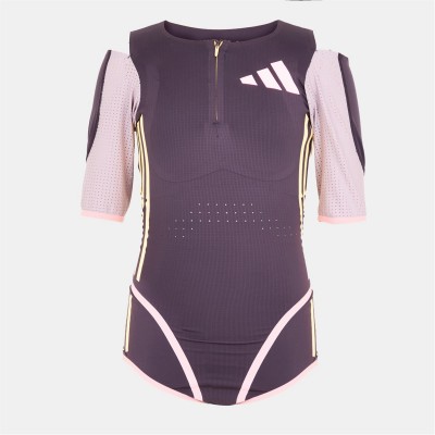 дамски,топове,дамски,облекла,за,бягане,adidas,women's,short,sleeve,bodysuit,aurora,black