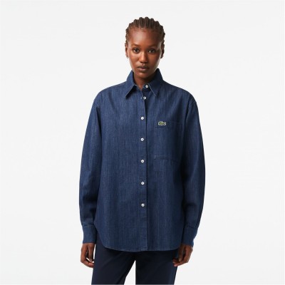 дамски,ризи,lacoste,lacoste,denim,shirt,ld99,rinse,blue