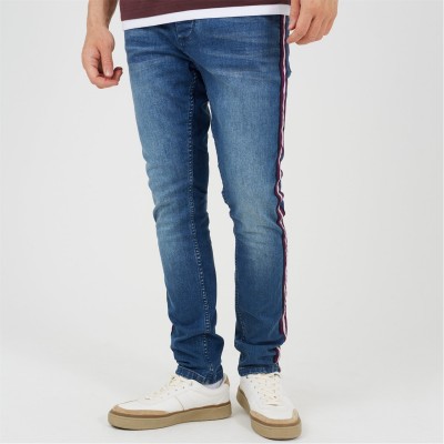дънки,мъжки,дънки,brave,soul,fit,jeans,with,contrast,side,seam,tape,detail,light,blue,wash