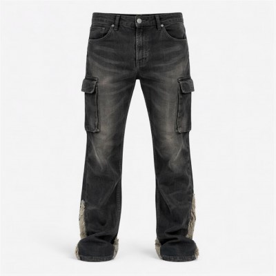 мъжки,дънки,firetrap,firetrap,distressed,cargo,jean,black,wash
