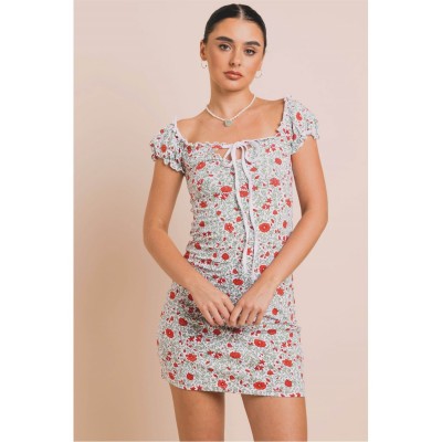 дамски,поли,и,рокли,daisy,street,daisy,ditsy,mini,ds,ld43,red,ditsy
