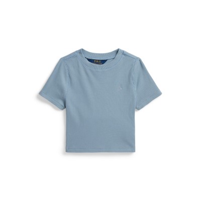 бебешка,блуза,с,яка,детски,3/4,панталони,polo,ralph,lauren,polo,baby,tee,jn63,light,blue