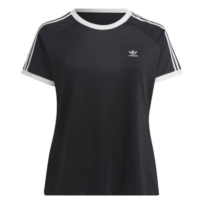 тениска,дамски,топове,adidas,originals,adicolor,plus,size,classics,slim,3,stripes,t,shirt,black