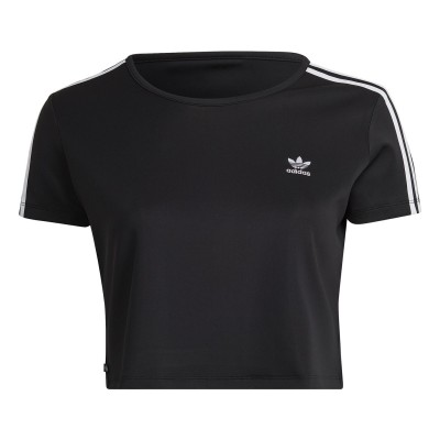 дамска,тениска,дамски,топове,adidas,originals,adidas,adicolor,classics,plus,size,crop,3,stripes,t,shirt,womens,black