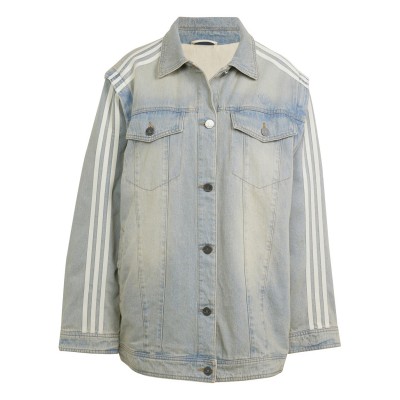 риза,с,дълъг,ръкав,дамски,ризи,adidas,originals,women's,long,sleeve,denim,shirt,light,denim