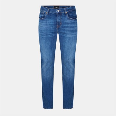 дънки,мъжки,дънки,7,for,all,mankind,men's,classic,straight,leg,jeans,mid,blue