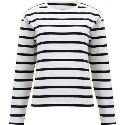 дамски,топове,french,connection,fc,rallie,ls,t,ld00,stripe,white