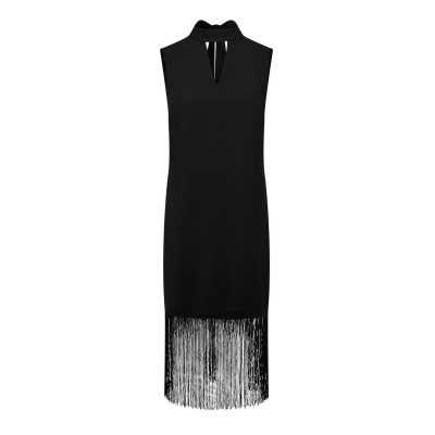 рокля,дамски,поли,и,рокли,biba,biba,fringe,hem,dress,black