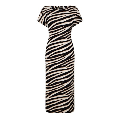 рокля,дамски,поли,и,рокли,biba,biba,tie,front,jersey,dress,zebra,print