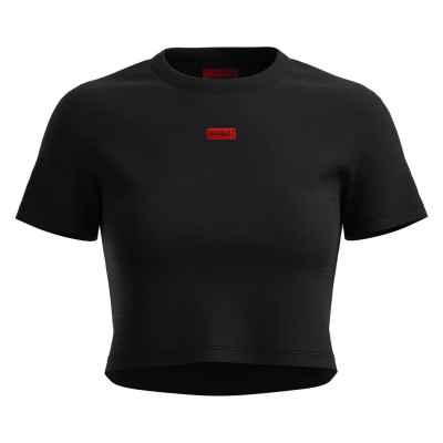 къса,блуза,дамски,топове,дамски,тениски,hugo,deluisa,crop,top,black,001