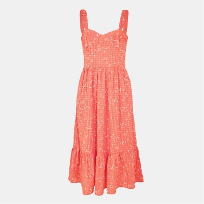 рокля,дамски,поли,и,рокли,french,connection,women's,erin,gretta,tea,dress,60,coral,multi