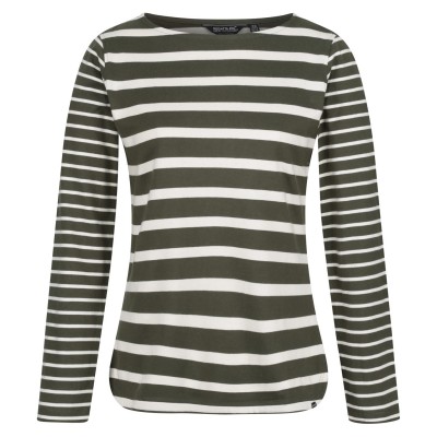 дамска,тениска,дамски,тениски,дамски,топове,regatta,farida,long,sleeve,top,t,shirt,womens,dkkhak,ltvan