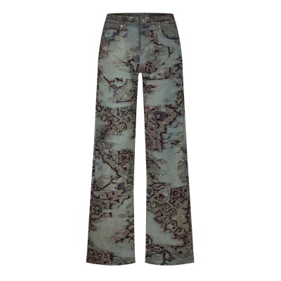 дънки,мъжки,дънки,off,white,tapestry,jeans,multicolor