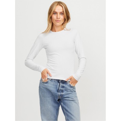 тениска,дамски,тениски,дамски,топове,jjxx,celine,ls,tee,ld00,bright,white