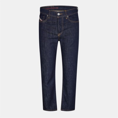 дънки,мъжки,дънки,diesel,defining,tapered,jeans,blue,denim