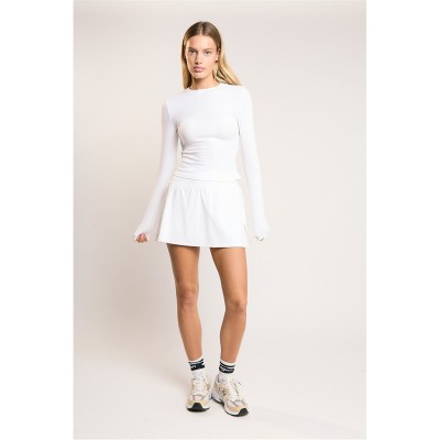 дамски,тениски,дамски,топове,agon,white,long,sleeve,top,white