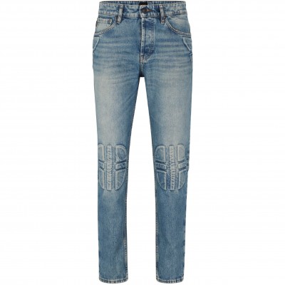 дънки,мъжки,дънки,boss,men,s,troy,biker,bc,slim,fit,jeans,turquoise,aqua