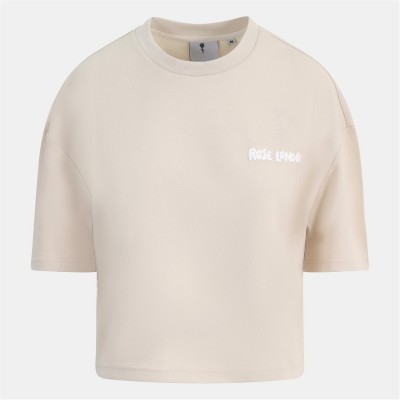 тениска,дамски,топове,дамски,горнища,размер+,дамски,облекла,размер,rose,london,london,authentic,crop,t,shirt,summer,sand
