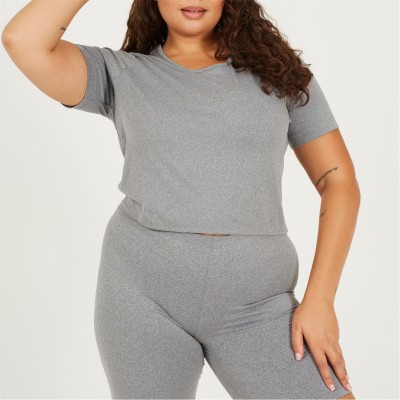 тениска,дамски,топове,дамски,горнища,размер+,дамски,облекла,размер,brave,soul,ps,crop,tee,ld99,grey,marl