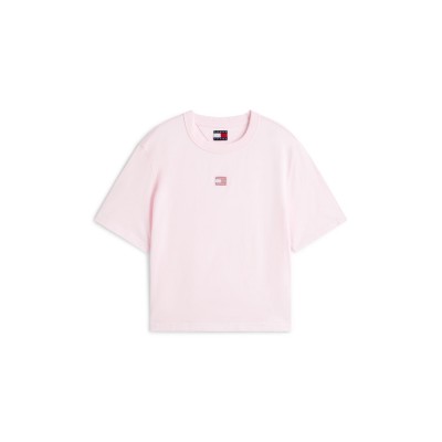 тениска,дамски,топове,tommy,jeans,logo,t,shirt,light,pink