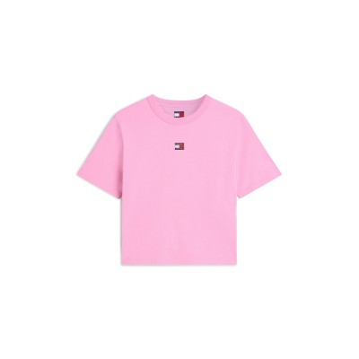 тениска,дамски,топове,tommy,jeans,logo,t,shirt,pink,daisy