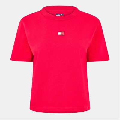 тениска,дамски,топове,tommy,jeans,logo,t,shirt,ruby,rhubarb