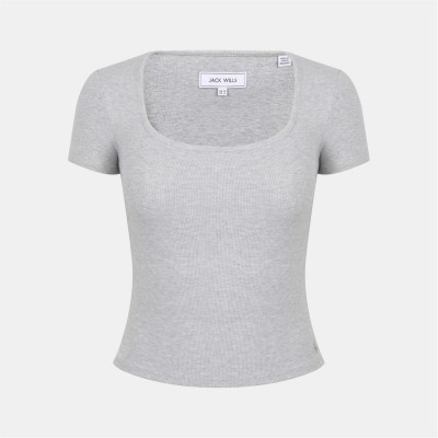 тениска,дамски,тениски,дамски,топове,jack,wills,squneck,ss,tee,ld54,grey,marl