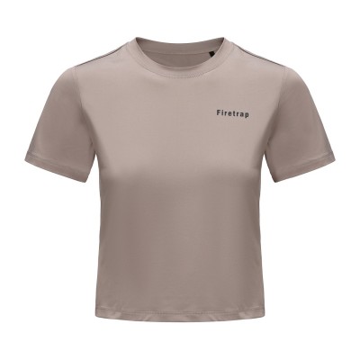 дамска,тениска,дамски,топове,firetrap,cropped,tee,womens,stone