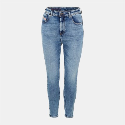 дънки,дамски,дънки,diesel,super,skinny,1984,slandy,high,jeans,blue,denim
