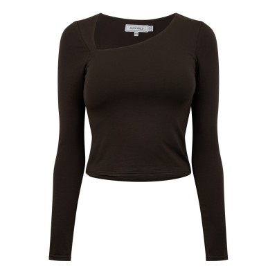 дамски,тениски,дамски,топове,jack,wills,slash,ls,top,ld44,brown