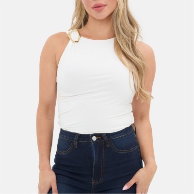 дамски,топове,i,saw,it,first,hardwear,trim,top,cream