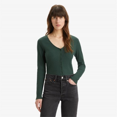 тениска,дамски,топове,levis,levis,muse,ls,tee,burgundy,python,green