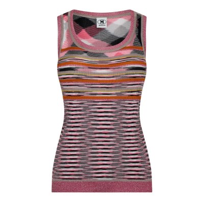 дамски,топове,missoni,women's,knitted,vest,multicolor