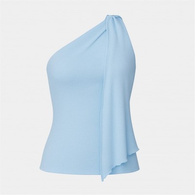 i,saw,it,first,one,shoulder,drape,top,blue