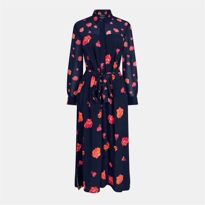 рокля,дамски,поли,и,рокли,french,connection,women's,ella,shirt,dress,marine,multi