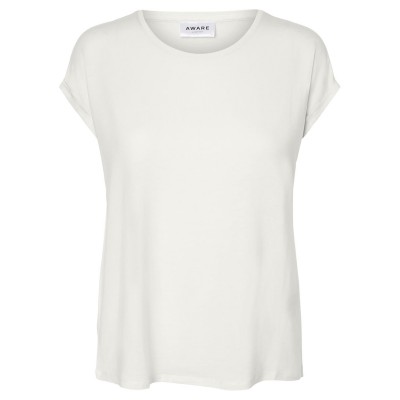 дамска,тениска,дамски,топове,vero,moda,vm,ava,plain,shirt,sleeve,t,shirt,womens,snow,white