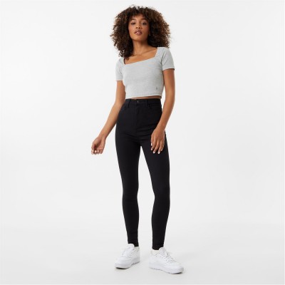 дънки,дамски,дънки,jack,wills,toni,skinny,high,rise,jeans,solid,black