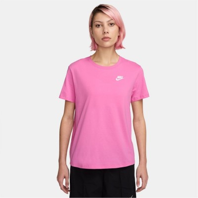 тениска,разпродажба,nike,дамски,тениски,дамски,топове,nike,sportswear,women's,club,t,shirt,pink