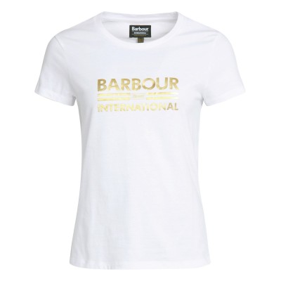 тениска,дамски,топове,barbour,international,originals,t,shirt,white
