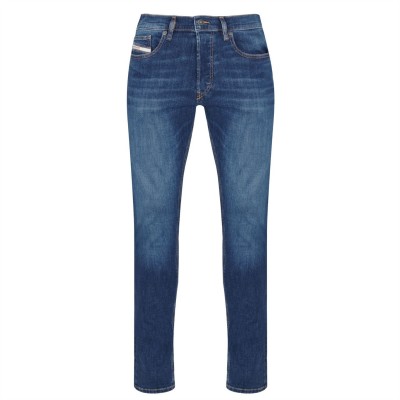 дънки,мъжки,дънки,diesel,d,luster,slim,jeans,mid,blue,01