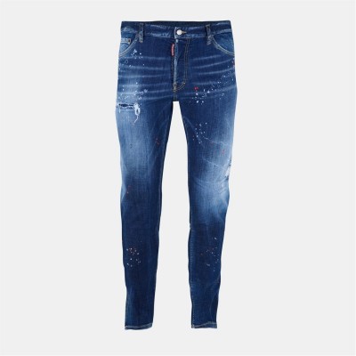 дънки,мъжки,дънки,dsquared2,cool,guy,slim,jeans,navy,blue