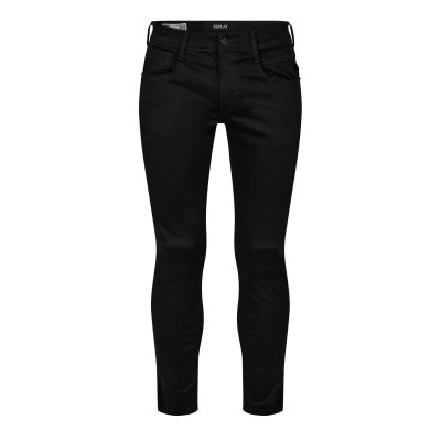 дънки,мъжки,дънки,replay,hyperflex,anbass,slim,jeans,098,black