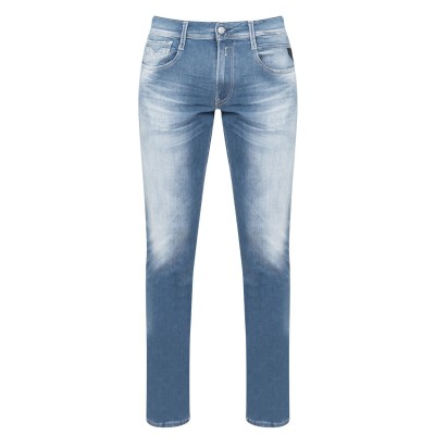 дънки,мъжки,дънки,replay,hyperflex,anbass,slim,jeans,medium,blue,009