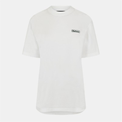 тениска,дамски,топове,barbour,walton,t,shirt,white