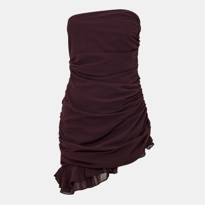 рокля,дамски,поли,и,рокли,дамски,облекла,размер,i,saw,it,first,ruffle,mini,dress,brown
