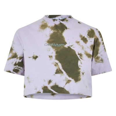 тениска,дамски,топове,off,white,tie,dye,cropped,t,shirt,lilac